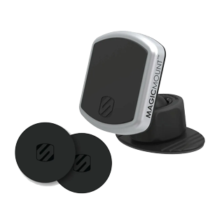 Image of Magnetic Dash Mount and the MagicPlates compatible with the PopSockets Grip