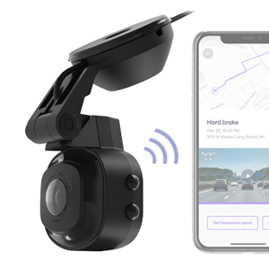 Image of Smart Dash Cam with Suction Cup Base