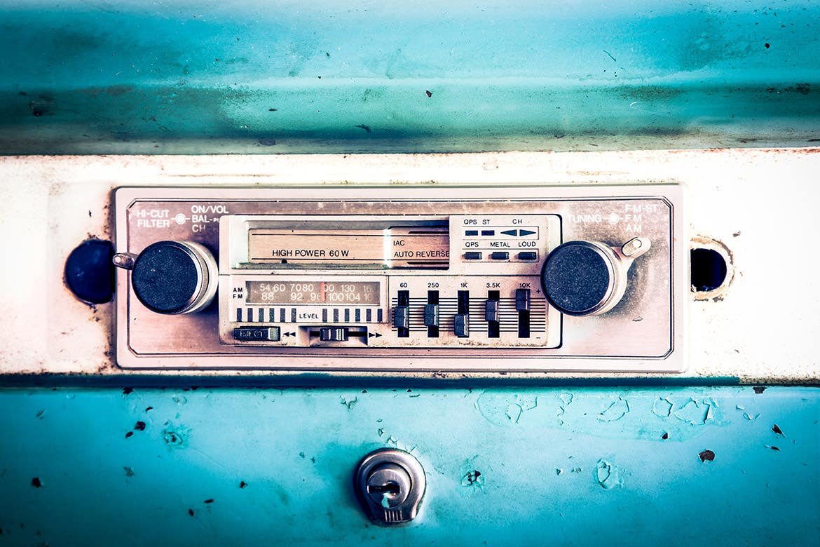 old car radio